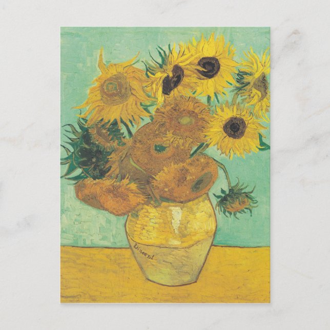 Sunflowers by Vincent Van Gogh  Postcard (Front)