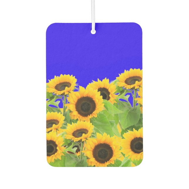 Sunflowers Car Air Freshener (Front)