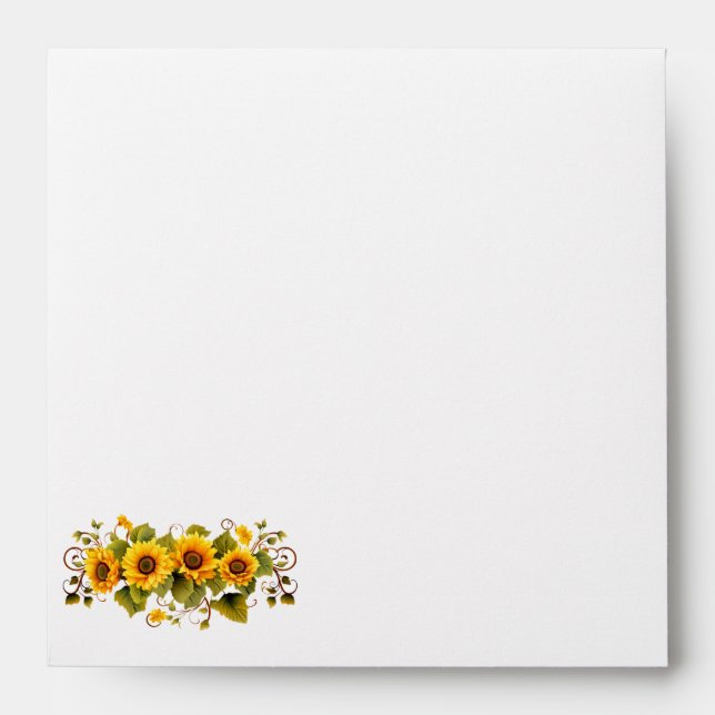 Sunflowers Card Envelope (Front)