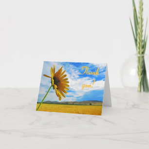 Sunflowers Card; Thank You Card; Thanks Card