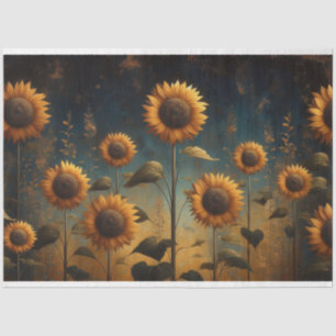 Sunflowers Decoupage Tissue Paper