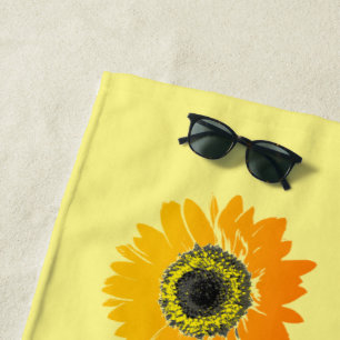 Sunflowers Design Beach Towel