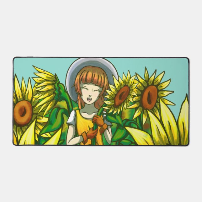 Sunflowers Desk Mat (Front)
