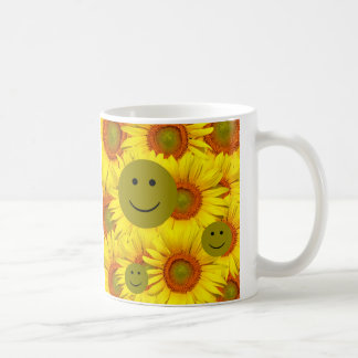 Sunflowers Face Mug