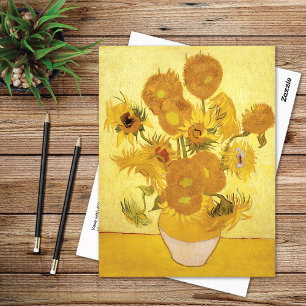 Sunflowers Fifteen Yellow Vincent van Gogh Postcard