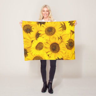 Sunflowers Fleece Blanket