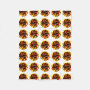 SUNFLOWERS FLEECE BLANKET