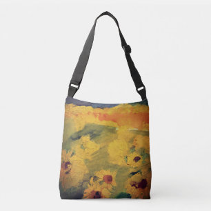 Sunflowers, Floral Painting  Tote