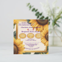 Sunflowers floral wedding