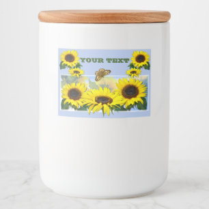 Sunflowers Food Label