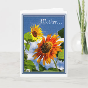 Sunflowers For Mother Card