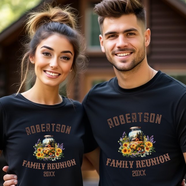 Sunflowers Forest Cabin Family Reunion Men T-Shirt (Sunflowers Forest Cabin Family Reunion Men T-Shirt)