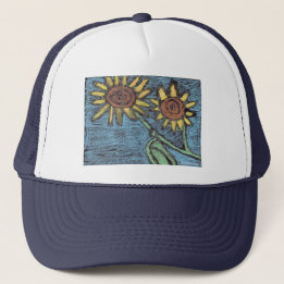 Sunflowers Forever - Kids Art for CHOC Trucker Hat