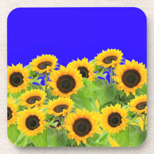 Sunflowers - Freedom Ukraine Peace Ukrainian Flag  Coaster