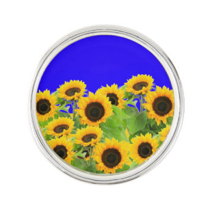 Sunflowers - Freedom Ukraine Peace Ukrainian Flag  Lapel Pin