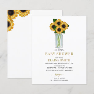 Sunflowers Gender Neutral Baby Shower Invitation