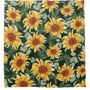 Sunflowers Green decor: Seasonal Pattern