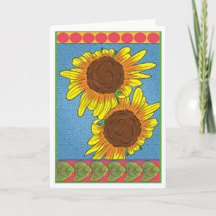 Sunflowers, Greeting Card