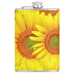 Sunflowers Hip Flask