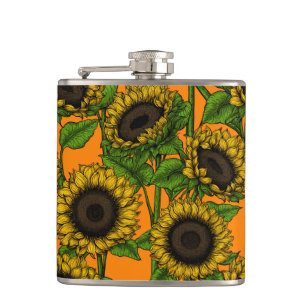 Sunflowers Hip Flask