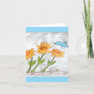 Sunflowers holiday card