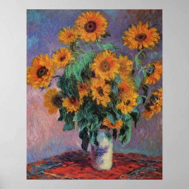 Sunflowers Impressionism Poster (Front)