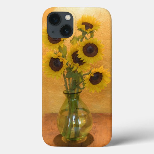 Sunflowers in box on table 2 Case-Mate iPhone case (Back)
