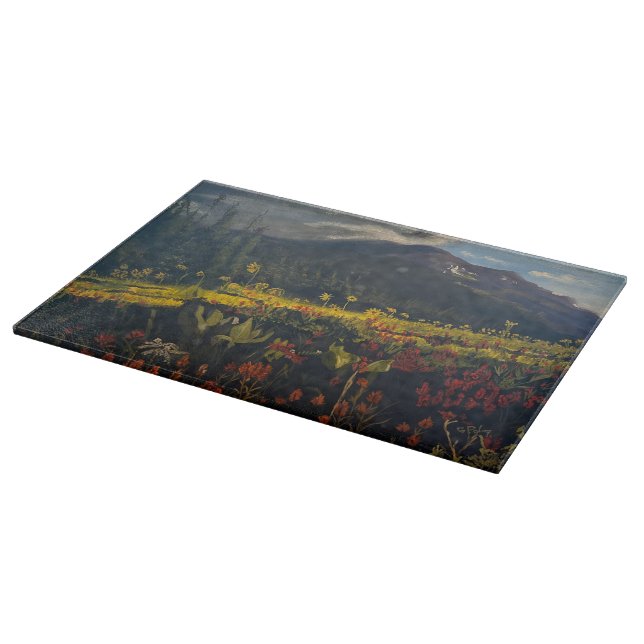 Sunflowers in the Mountains, by Gary Poling Cutting Board (Corner)