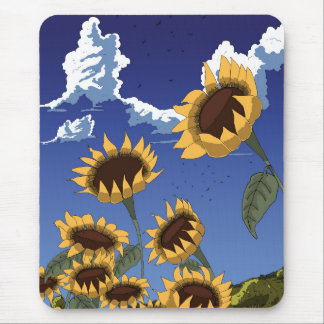 Sunflowers in the Summer Mouse Pad