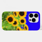Sunflowers iPhone Case Ukraine Flag Colours (Back (Horizontal))