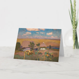 Sunflowers   Jan Stanisławski Card