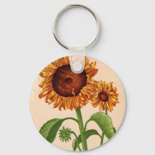 sunflowers keychain