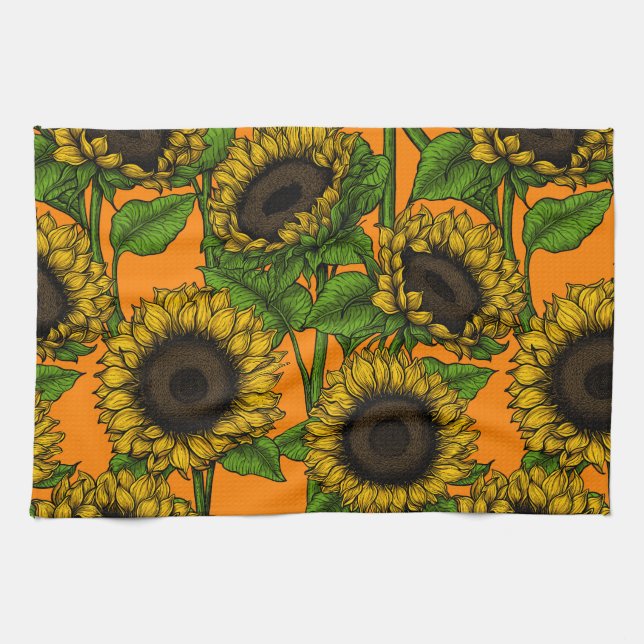 Sunflowers Kitchen Towel (Horizontal)
