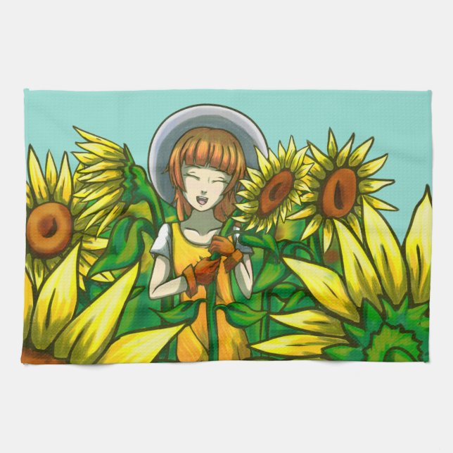Sunflowers Kitchen Towel (Horizontal)