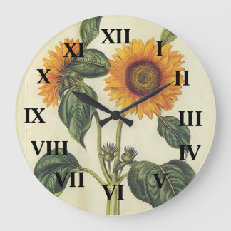 Sunflowers Large Clock