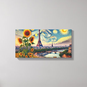 Sunflowers Leonardo Da Vinci origami Canvas Print
