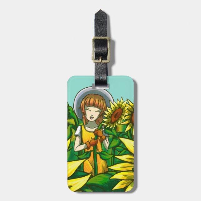 Sunflowers Luggage Tag (Front Vertical)