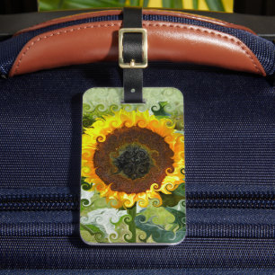 SUNFLOWERS LUGGAGE TAG