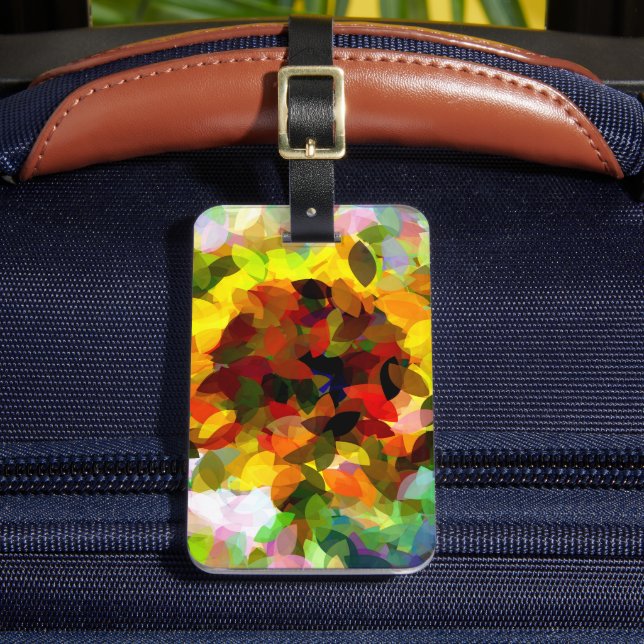 SUNFLOWERS LUGGAGE TAG (Front Insitu 2)