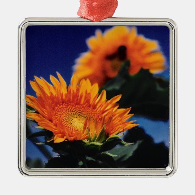 Sunflowers Metal Ornament (Front)