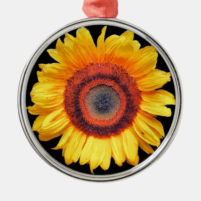 SUNFLOWERS METAL ORNAMENT (Front)