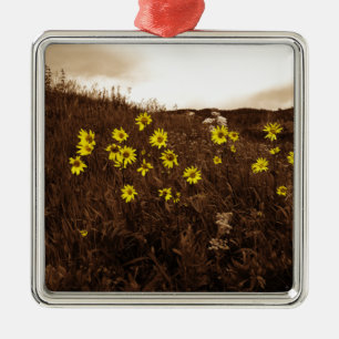 Sunflowers Metal Ornament