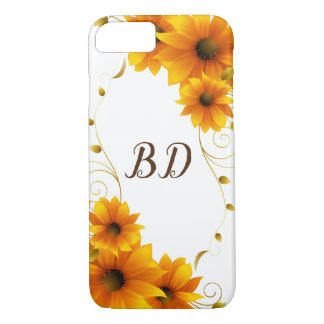 SunFlowers Monogram Case-Mate iPhone Case