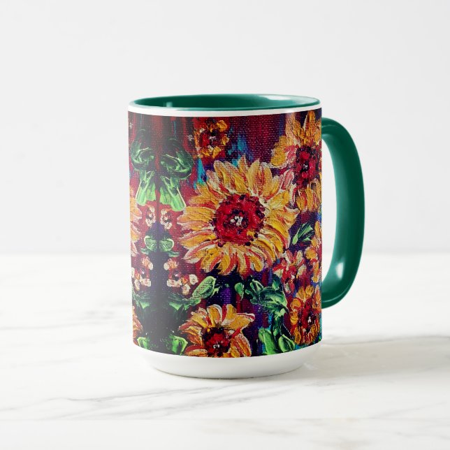 Sunflowers Mug (Front Right)