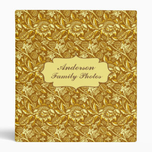 Sunflowers Mustard Gold Personalized   Binder