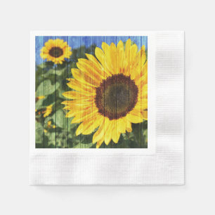 Sunflowers napkin