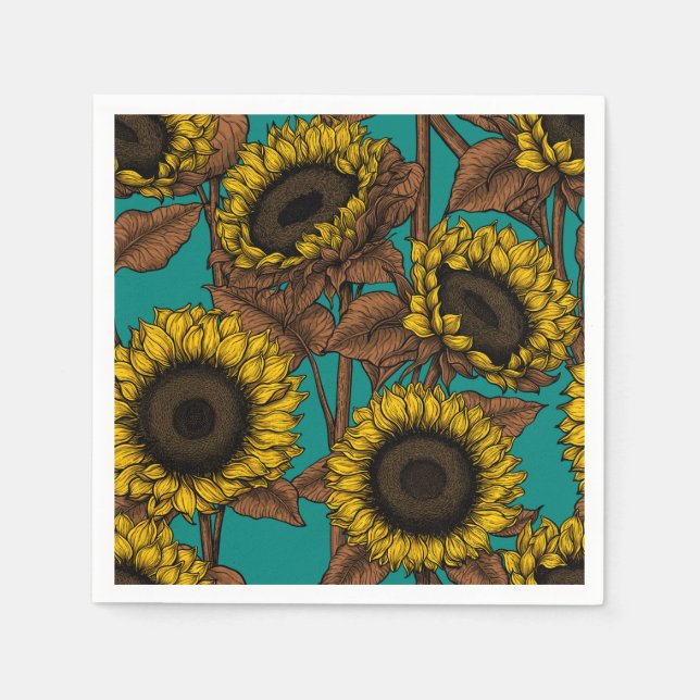 Sunflowers Napkin (Front)