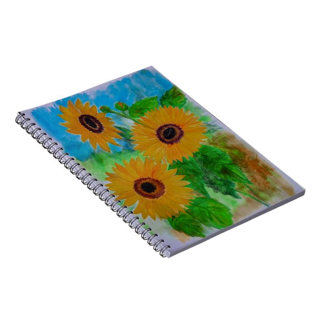 sunflowers notebook (Right Side)