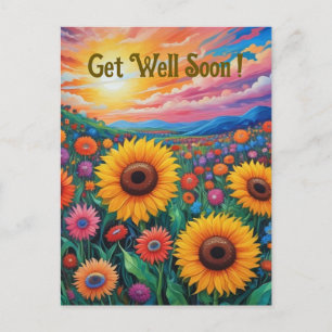 Sunflowers Obtenez Bien Van Gogh Style Carte posta