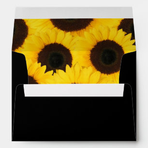 Sunflowers on Black Envelopes